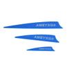 AMEYXGS 50 Pack Vanes Rubber Feather 2/3/4inch Arrow Feather Plastic Arrow Vane for DIY Hunting Archery (Blue 2inch) view 2