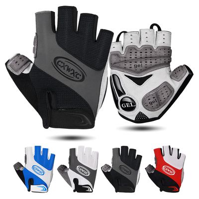 CXWXC Cycling Gloves for Men Women - Breathable Gel Road Mountain Bike Riding Gloves - Anti-Slip Half Finger Glove for Fitness Cycling Training Outdoor Sports