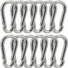Carabiner 3 Inch Spring Snap Hook Heavy Duty Steel Carabiner Clip 12pcs 8x80mm for Hammock Swing Fitness Camping Hiking view 1