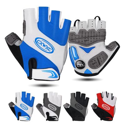 CXWXC Cycling Gloves for Men Women - Breathable Gel Road Mountain Bike Riding Gloves - Anti-Slip Half Finger Glove for Fitness Cycling Training Outdoor Sports