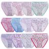 Hbhpov Toddler Girls' Cotton Panties Baby Soft Assorted Briefs Underwear Random 12pcs view 1