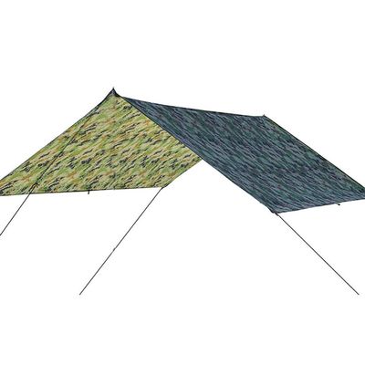 Camping Tent Tarp, Multi-Function Tent Tarp Shelter 100 x 145 cm Hammock Rain Fly Shade Tarp 210T Printed Clot Heavy Duty Shade Sail Sun Canopy for Outdoor