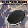 Boxing Pad for Training,Leather Training Hand Pads,Ideal for MMA Karate, Muay Thai Kick, Sparring, Dojo, Martial Arts,Good Equipment for Training in The Gym or at Home(Black) view 2