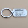 BEKECH Hockey Dad Gifts Ice Hockey Keychain Sport Thank You Gift Dear Dad Thank You for Teaching Me to Skate Father's Day from Daughter Son(silver) view 3