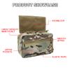 FARMSOLDIER Tactical Drop Pouch with Hook and Loop,Sub Abdominal Carrying Kit Bag Tool Pouch for Airsoft JPC CPC AVS Tactical Vest Chest Rig Army Green view 3