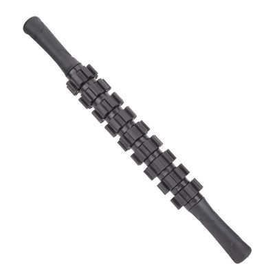KEENSO 9 Gear Sports Massage Roller Stick Yoga Fitness Muscle Relax,Workout Exercise Equipment,Black,Comfortable to Grip