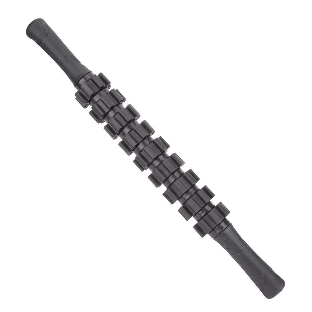 KEENSO 9 Gear Sports Massage Roller Stick Yoga Fitness Muscle Relax,Workout Exercise Equipment,Black,Comfortable to Grip