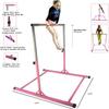 Kids Gymnastics Kip Bar Junior Training Horizontal Kip Bar Height Adjustable 3 to 5 FT Jungle Gym Expandable Tumble Weight Capacity 300 Pounds view 2