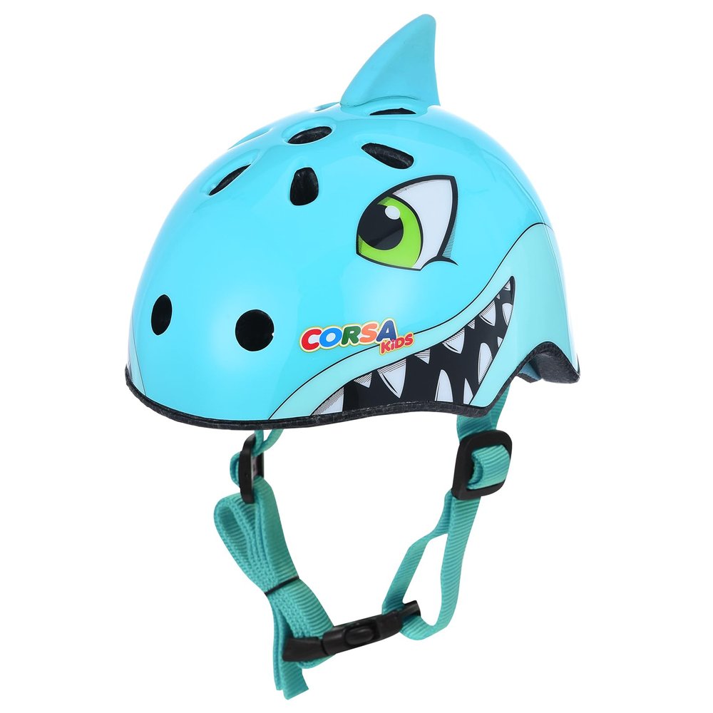 Toddler Bike Helmets 2-4 Years - Toddler Helmet for 2/3/4 Boys Girls Multi-Sport Protection with 11 Vents - Lightweight Cute Blue Shark Kids Bike Helmet Toddlers for Bicycle Skateboard Scooter Roller