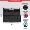 PowerNet Hanging Bat Bag Caddy for Baseball and Softball Teams, Team Bag Dugout Organizer, Holds 12 Hanging Bats on Fence (Black) view 3