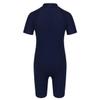 iiniim Kids Girls Two Piece Rash Guard Swimsuit Shirt Top with Boyshort UPF 50+ Sun Protective Swimwear Short Sleeves Navy Blue 6-8 view 2