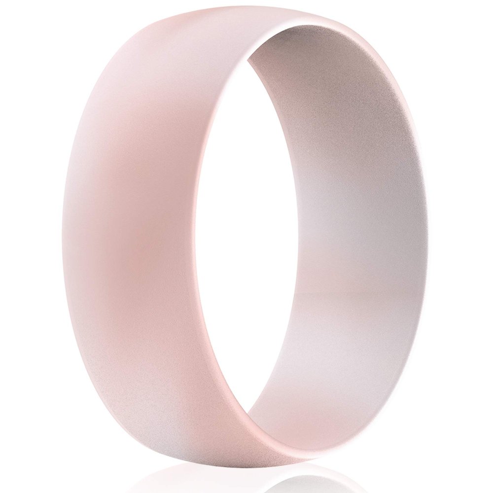 ThunderFit Silicone Wedding Rings Unisex, Rubber Engagement Bands 6.3mm Wide 1.65mm Thick - 1/2/3/4/5/6/7 Variety Multipack