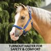 Dura-Tech Deluxe Fully Padded Breakaway Horse Halter | Full Size - Burgandy | 1 Double Ply Nylon Web Overlay | Heavy-Duty Hardware | Semi Custom Fit | 3-Point Cheek Attachment view 2
