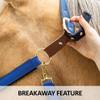 Dura-Tech Deluxe Fully Padded Breakaway Horse Halter | Full Size - Burgandy | 1 Double Ply Nylon Web Overlay | Heavy-Duty Hardware | Semi Custom Fit | 3-Point Cheek Attachment view 3