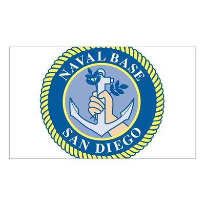 CNW Studio Naval Base San Diego Square Decal Vinyl Bumper Sticker 5"