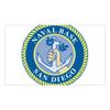 CNW Studio Naval Base San Diego Square Decal Vinyl Bumper Sticker 5" view 1