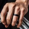 ThunderFit Silicone Wedding Rings Unisex, Rubber Engagement Bands 6.3mm Wide 1.65mm Thick - 1/2/3/4/5/6/7 Variety Multipack view 3