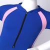 iiniim Kids Girls Two Piece Rash Guard Swimsuit Shirt Top with Boyshort UPF 50+ Sun Protective Swimwear Short Sleeves Blue 10-12 view 3