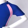 iiniim Kids Girls Two Piece Rash Guard Swimsuit Shirt Top with Boyshort UPF 50+ Sun Protective Swimwear Short Sleeves Blue 10-12 view 4