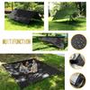 YCD Oversized rain Rope tarp and Camping Hammock with Mosquito net, Portable Single Double Hammock with Tree Strap Hammock Set for Camping, Backpacking hikes, Outdoor BackyardBlack view 3