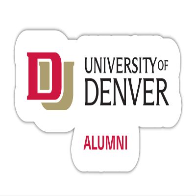 University of Denver Pioneers 4-Inch Laser Cut Alumni Vinyl Decal Sticker Officially Licensed Collegiate Product