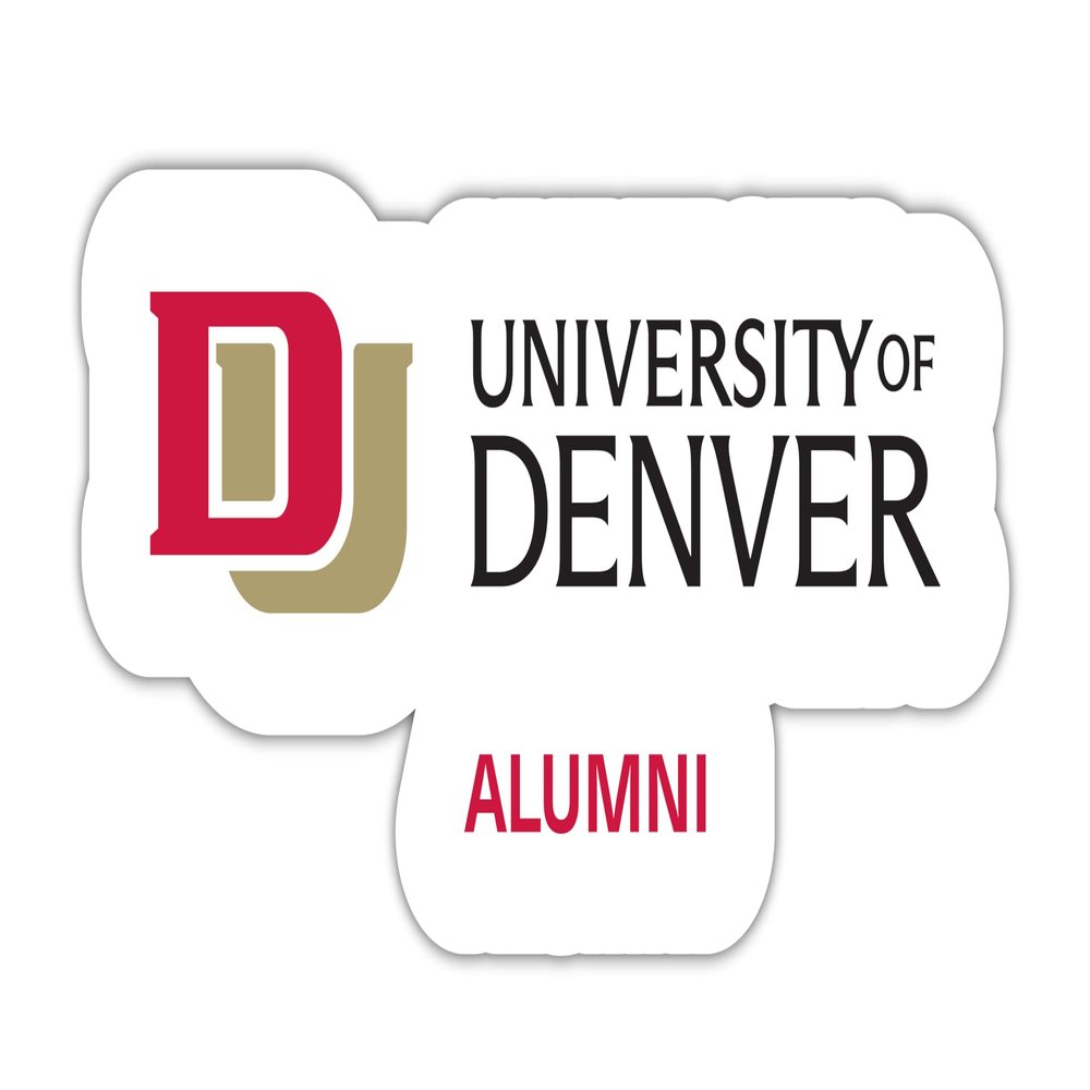 University of Denver Pioneers 4-Inch Laser Cut Alumni Vinyl Decal Sticker Officially Licensed Collegiate Product