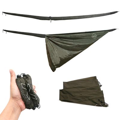 Onewind Tarp Sleeve 12ft, Camping Rain Fly Snakeskin for Tarp Easy Storage and Display, Lightweight and Breathable for Outdoor Camping, Hiking and Backpacking, 6ft2pieces, OD Green