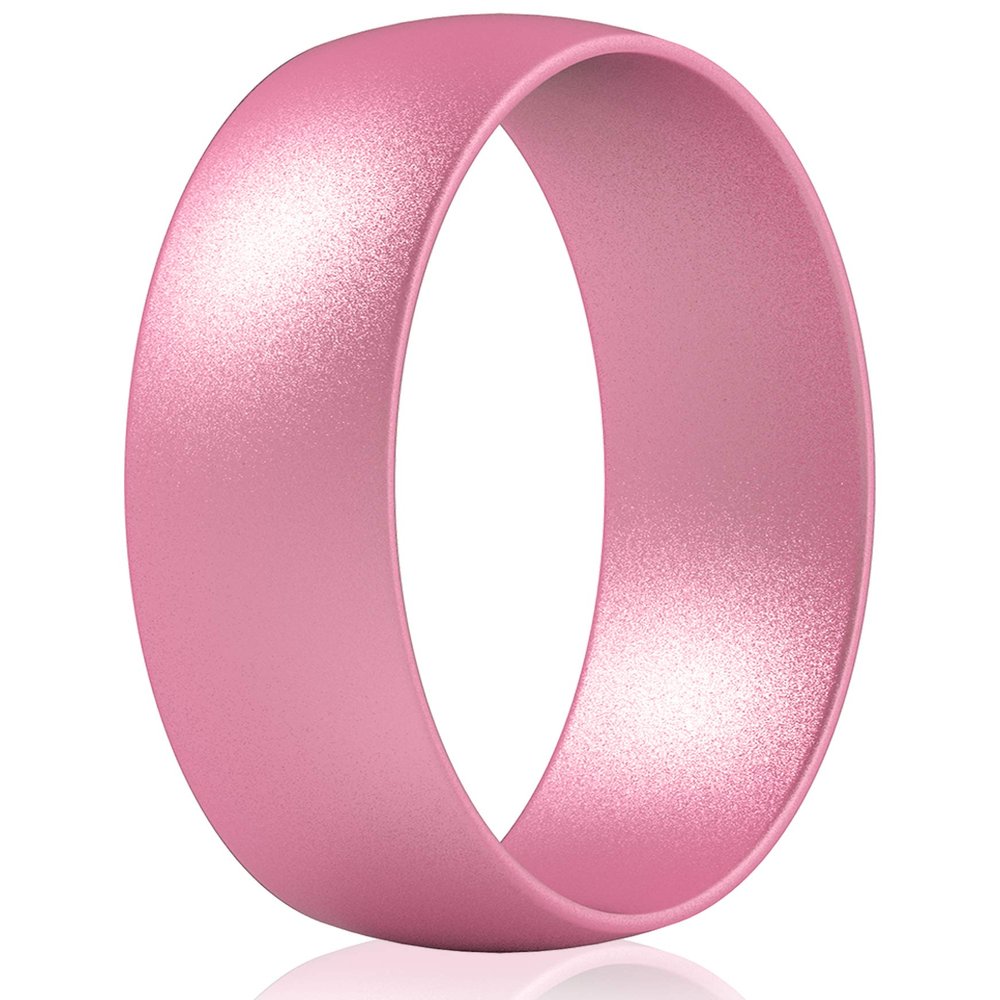 ThunderFit Silicone Wedding Rings Unisex, Rubber Engagement Bands 6.3mm Wide 1.65mm Thick - 1/2/3/4/5/6/7 Variety Multipack