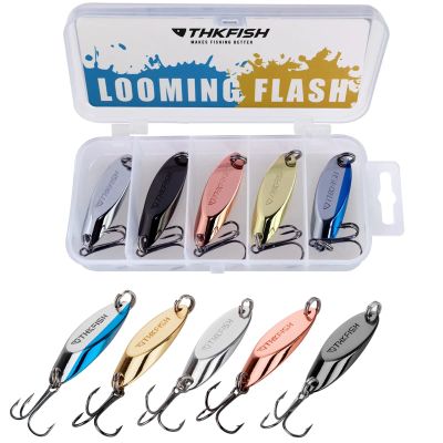 THKFISH Fishing Lures - Trout & Pike Bass Lures, 5pcs Color C 1/2oz
