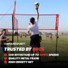 PowerNet Four Square Volleyball Net, 4-Sided Outdoor Net for Backyard Games, Park or Beach, Volleyball Training Equipment (Four Square) view 2