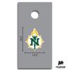 Northern Michigan University Cornhole Bean Bag Toss DIY Decal Set (Includes Two Northern Michigan Corn Hole Decals) view 4