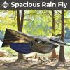 onewind 1210 ft Hammock Tarp, Ultralight Tarp Silnylon Hammock Rain Fly Lightweight Waterproof Camping Tent Tarp with Doors, Easy to Setup with Stuff Sack, Tent Stakes, OD Green view 3