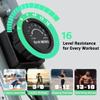 BARWING Stationary Exercise Bike for Home Workout, 5 IN 1 Foldable Indoor Cycling Bike for Seniors, 350LB Capacity, 16-Level Magnetic Resistance, Seat Backrest Adjustments view 3
