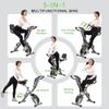 BARWING Stationary Exercise Bike for Home Workout, 5 IN 1 Foldable Indoor Cycling Bike for Seniors, 350LB Capacity, 16-Level Magnetic Resistance, Seat Backrest Adjustments view 4
