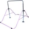 Athletic Bar Kids Gymnastics Bar Horizontal Kip Bar Junior Training Height Adjustable Children Jungle Gym Monkey Bars Folding Climb Tower Balance Bar Gymnasts (Pink) view 4