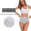 YaShaer Women's Briefs Underwear Cotton High Waist Tummy Control Panties Ladies Panty 5 Pack Size L view 3