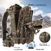 Hannibal Tactical MOLLE Assault Backpack, Tactical Backpack Military Army Camping Rucksack, 3-Day Pack Trip w/Patch, D-Rings, Woodland view 3