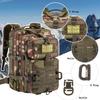 Hannibal Tactical MOLLE Assault Backpack, Tactical Backpack Military Army Camping Rucksack, 3-Day Pack Trip w/Patch, D-Rings, Woodland view 4
