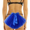 dPois Bachelorette Party Booty Veil Bowknot Tulle Bikini Veil Booty Cover for Bride To Be Bridesmaid Bridal Shower Royal Blue A One Size view 3