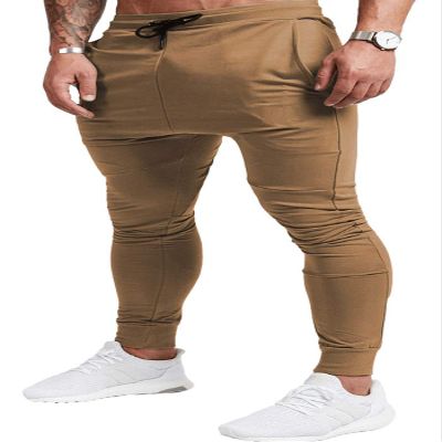 EVERWORTH Men's Joggers Sweatpants Men's Slim Jogger Pants Tapered Gym Running Workout Pant with Deep Pockets (US M:(Waist 30"-32")/Tag XL, Khaki)