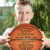 Kenon Engraved 29.5 Inch Basketball for Grandson - Personalized Basketball Indoor/Outdoor Game Ball- You Will Never Lose Encouragement Gift for Graduation Birthday Christmas (for Grandson) view 2