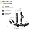 Kayak Roof Rack, Aluminum Kayak Carrier Folding J-Style Universal 4-in-1 Multifunction for Canoe, SUP, Kayaks, Surfboard Rooftop Mount on SUV, Car and Truck Crossbars view 2