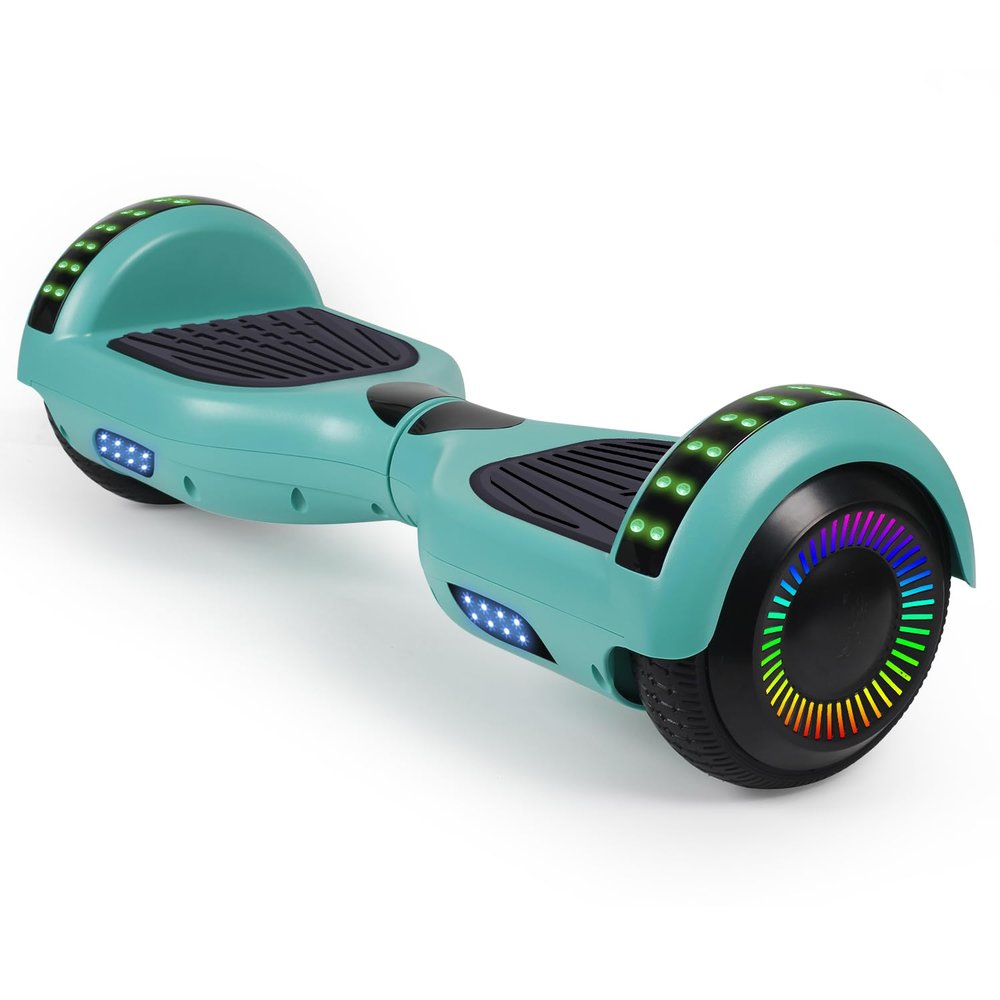 FLYING-ANT Self Balance Scooter 6.5" with Speaker and LED Lights Red