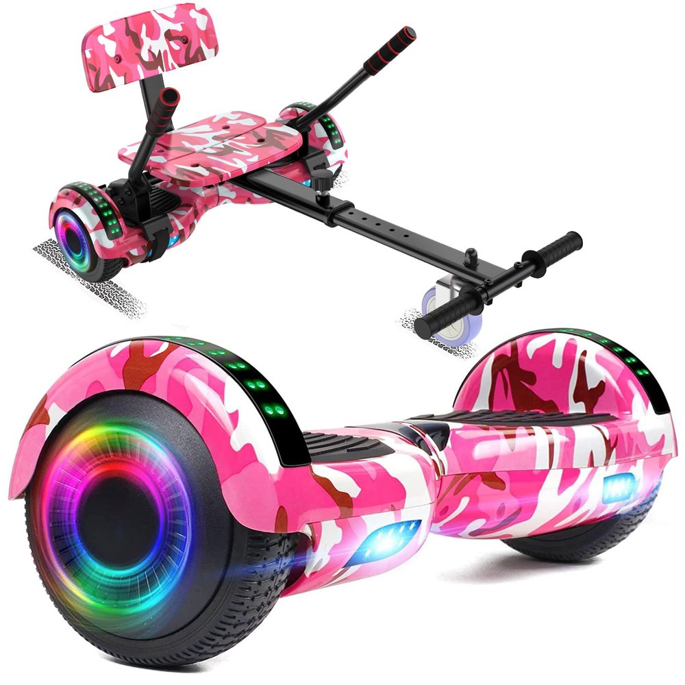 FLYING-ANT Self Balance Scooter Seat Attachment 6.5 Two-Wheel Self Balancing Electric Scooter with LED Light Flash Lights Wheels