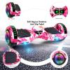 FLYING-ANT Self Balance Scooter Seat Attachment 6.5 Two-Wheel Self Balancing Electric Scooter with LED Light Flash Lights Wheels view 4