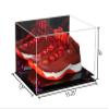 Better Display Cases Acrylic Basketball Shoe Pair Display Case with Mirror, Purple Risers and Black Base (A082/V13) view 2