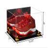 Better Display Cases Acrylic Basketball Shoe Pair Display Case with Mirror, Yellow Risers and Black Base (A082/V13) view 2
