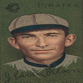 J. Owen Wilson, Pittsburgh Pirates, Baseball Card Portrait Canvas Wall Art (20 x 30)