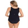 Amoressa Women's Swimwear Northern Lights Nova Soft Cup Skirted Tankini Bathing Suit Top, Black, 08 view 3