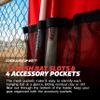 PowerNet Hanging Bat Bag Caddy for Baseball and Softball Teams, Team Bag Dugout Organizer, Holds 12 Hanging Bats on Fence (Red) view 4